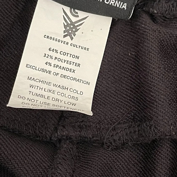 Crossover Culture Jogger Sweatpants Drawstring Y2K Grunge Athletic Skater - Picture 7 of 8